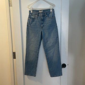 Madewell Perfect Vintage Straight Crop Jean - Size 27